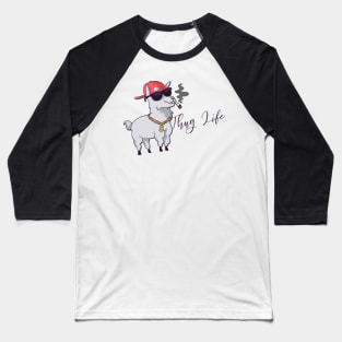 Alpaca Thug Life Baseball T-Shirt